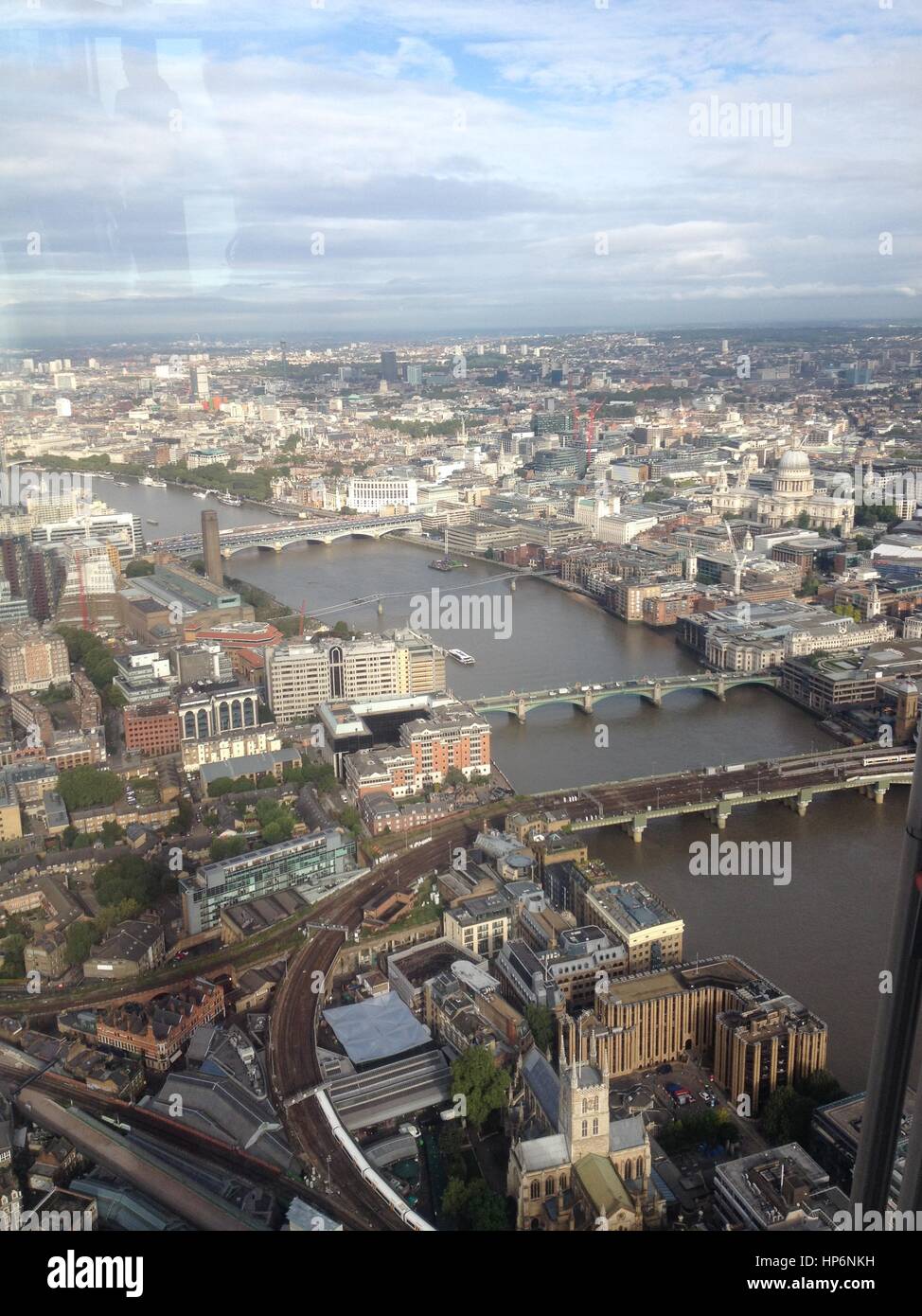 Aerial view of london landmarks hi-res stock photography and images - Alamy
