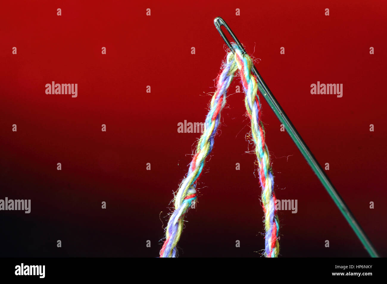 Needle and string Stock Photo - Alamy