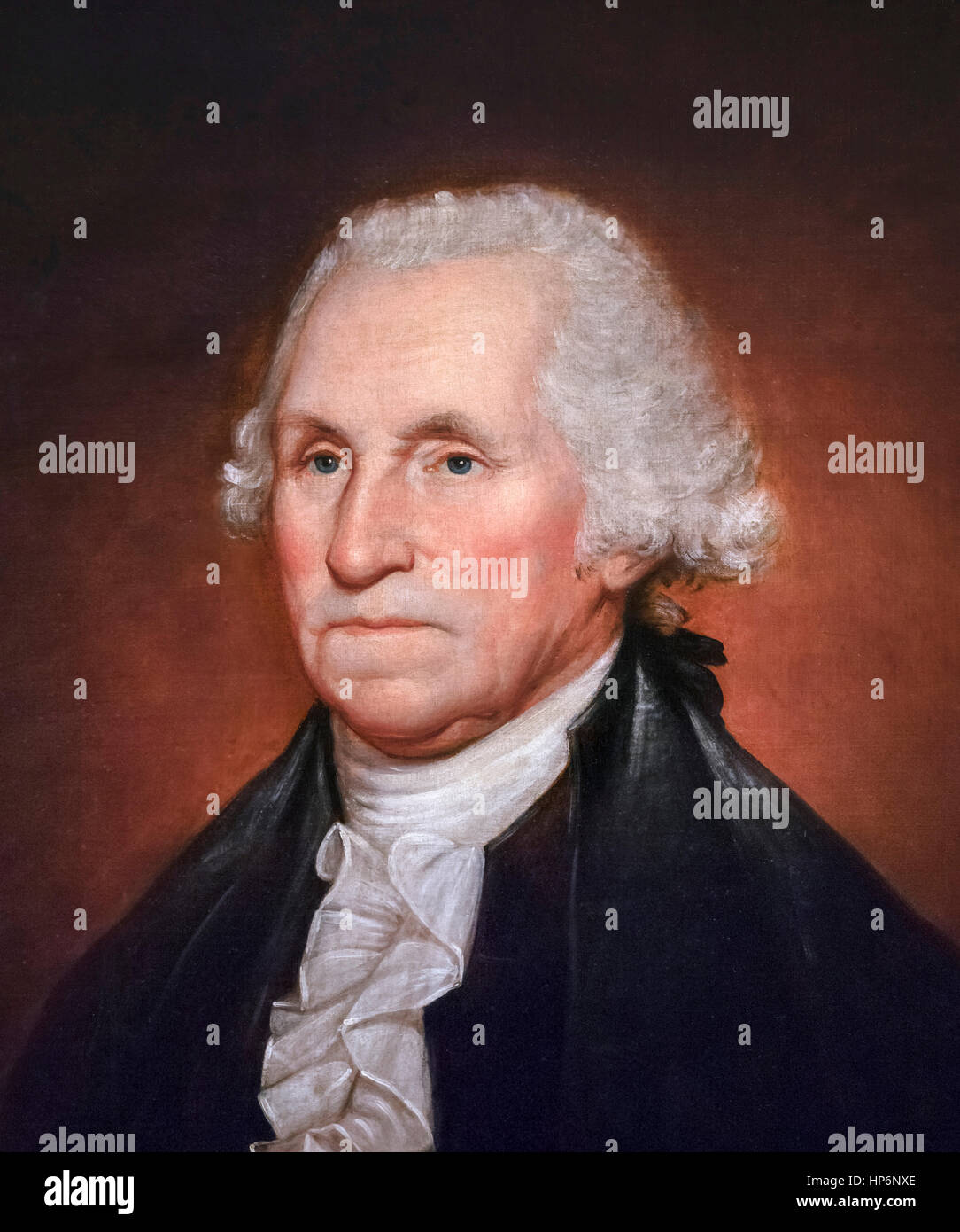 Washington by Rembrandt Peale, oil on canvas, 1795 Stock Photo