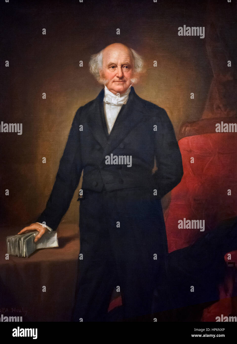 Martin van Buren (1782-1862), portrait of the 8th US President  by G.P.A. Healy, oil on canvas, 1864 Stock Photo