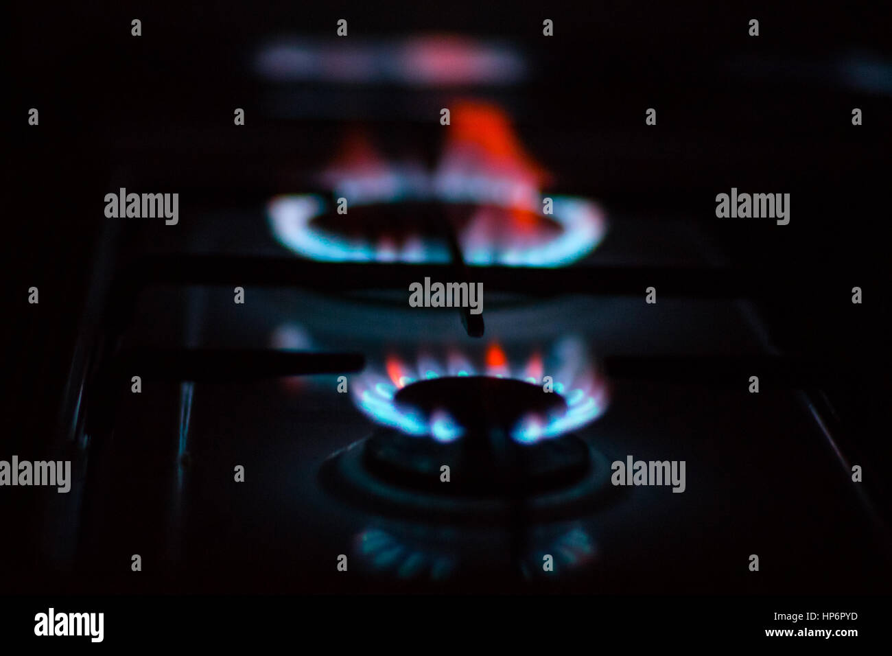 Natural gas stove orange flame hires stock photography and images Alamy