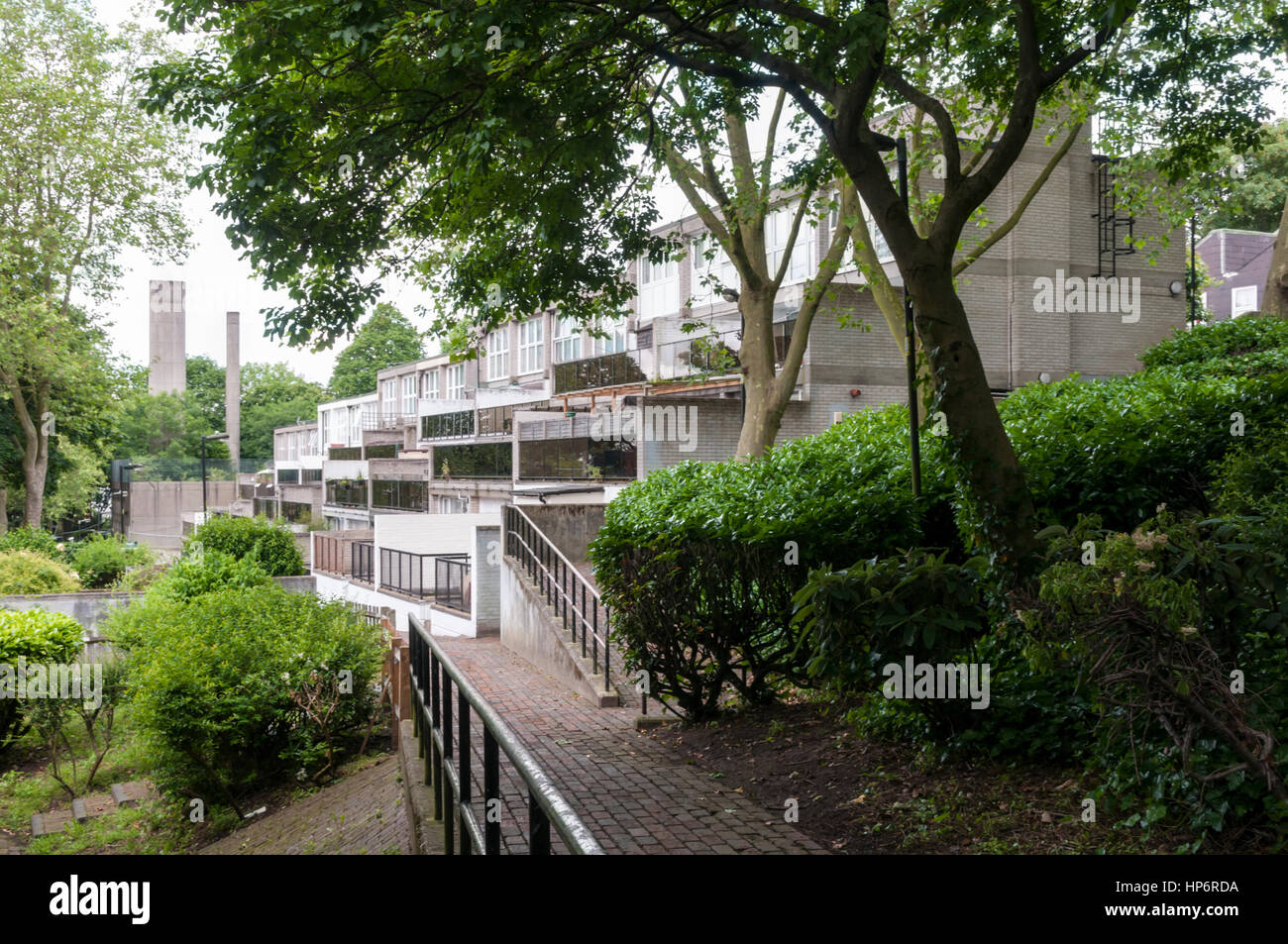 Central Hill Estate in Lambeth was designed in the 1960s by Rosemary Stjernstedt under Lambeth Council’s director of architecture, Ted Hollamby. Stock Photo