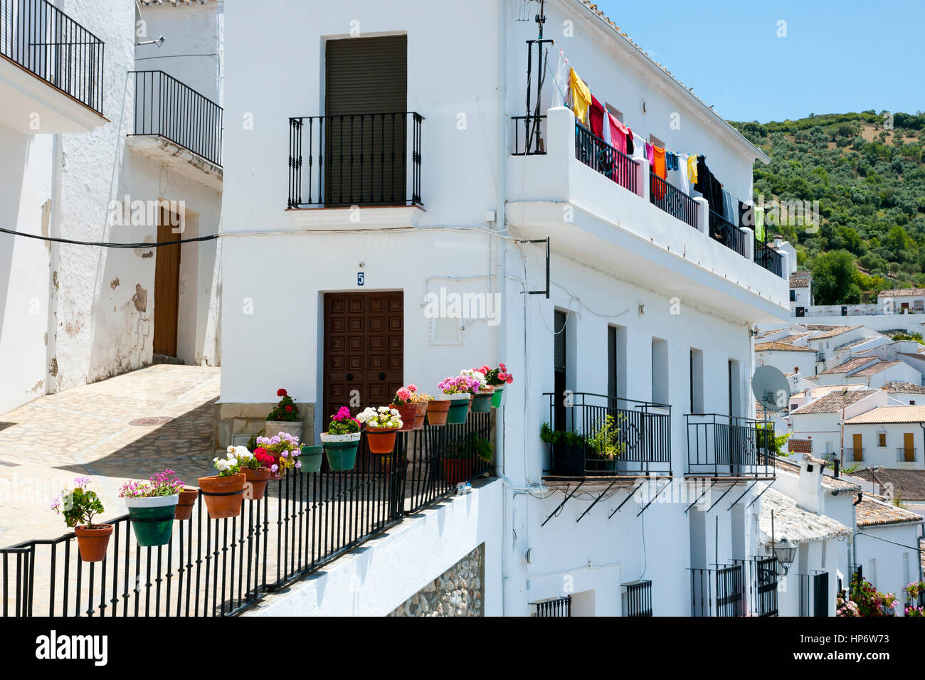 Zahara de la Sierra - Spain Stock Photo - Alamy