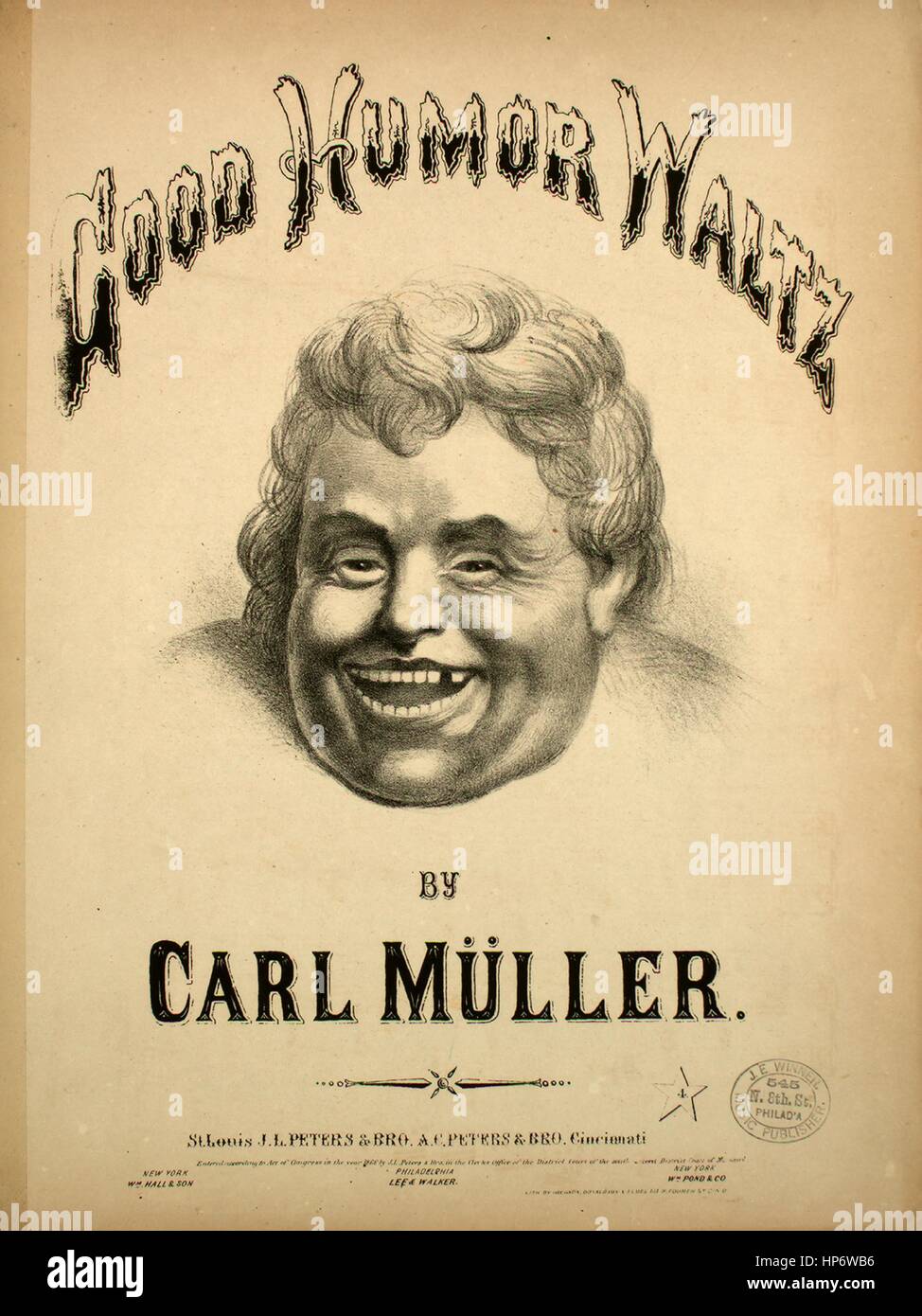 Sheet music cover image of the song 'Good Humor Waltz', with original
