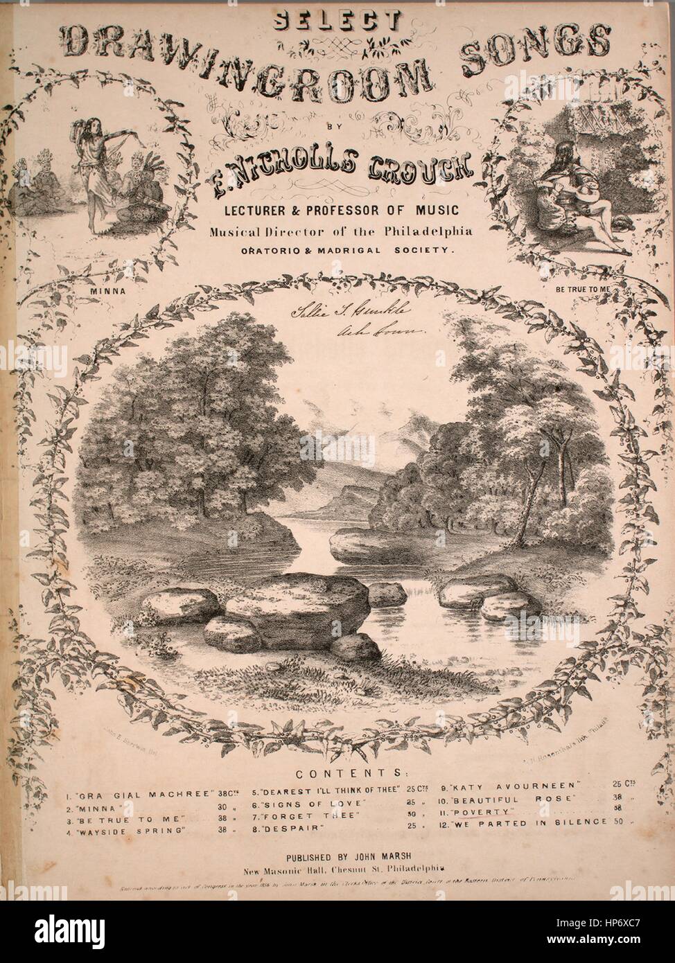 Sheet music cover image of the song ‘Select Drawing Room Songs No 