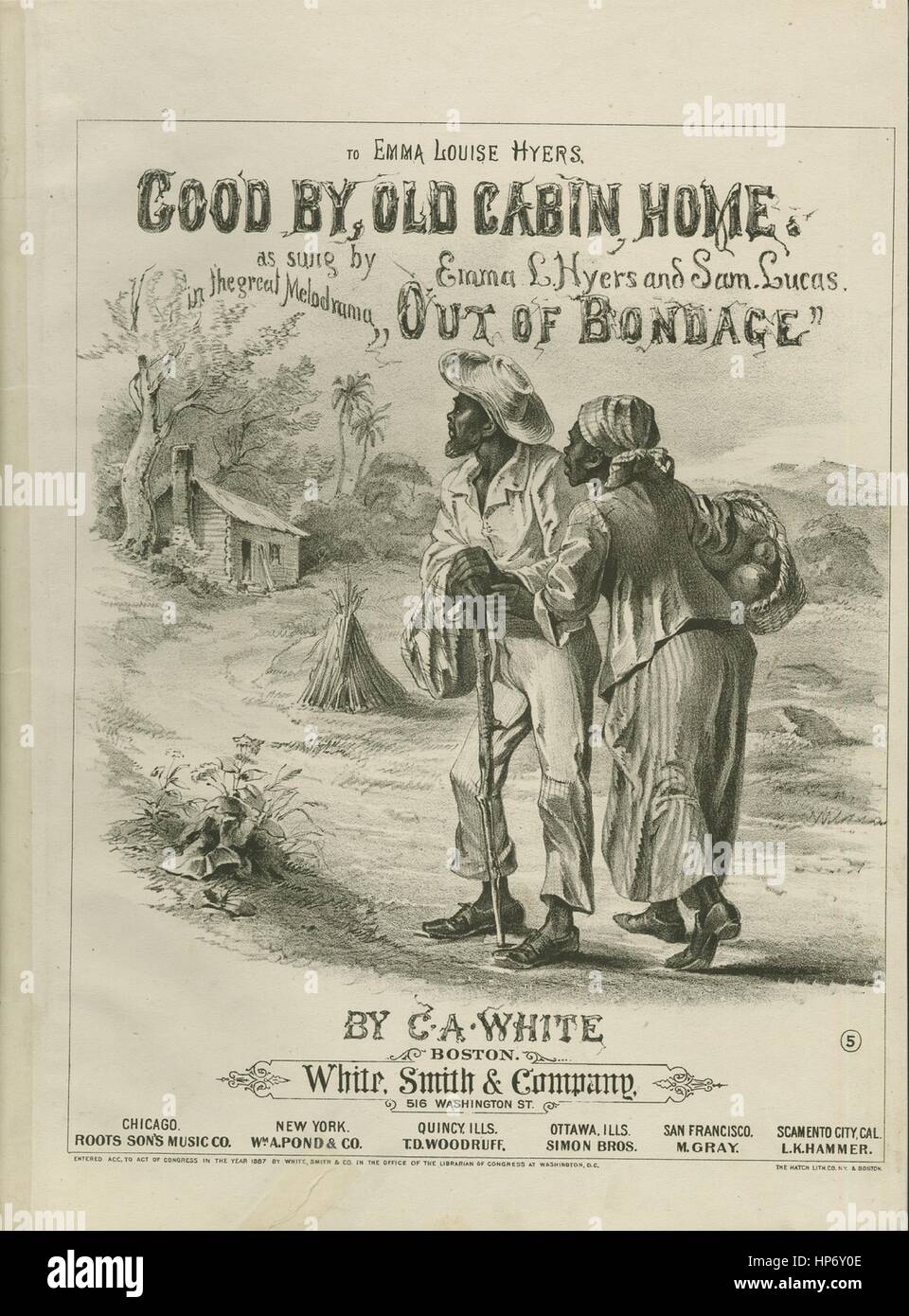 Sheet Music Cover Image Of The Song Good By Old Cabin Home Solo