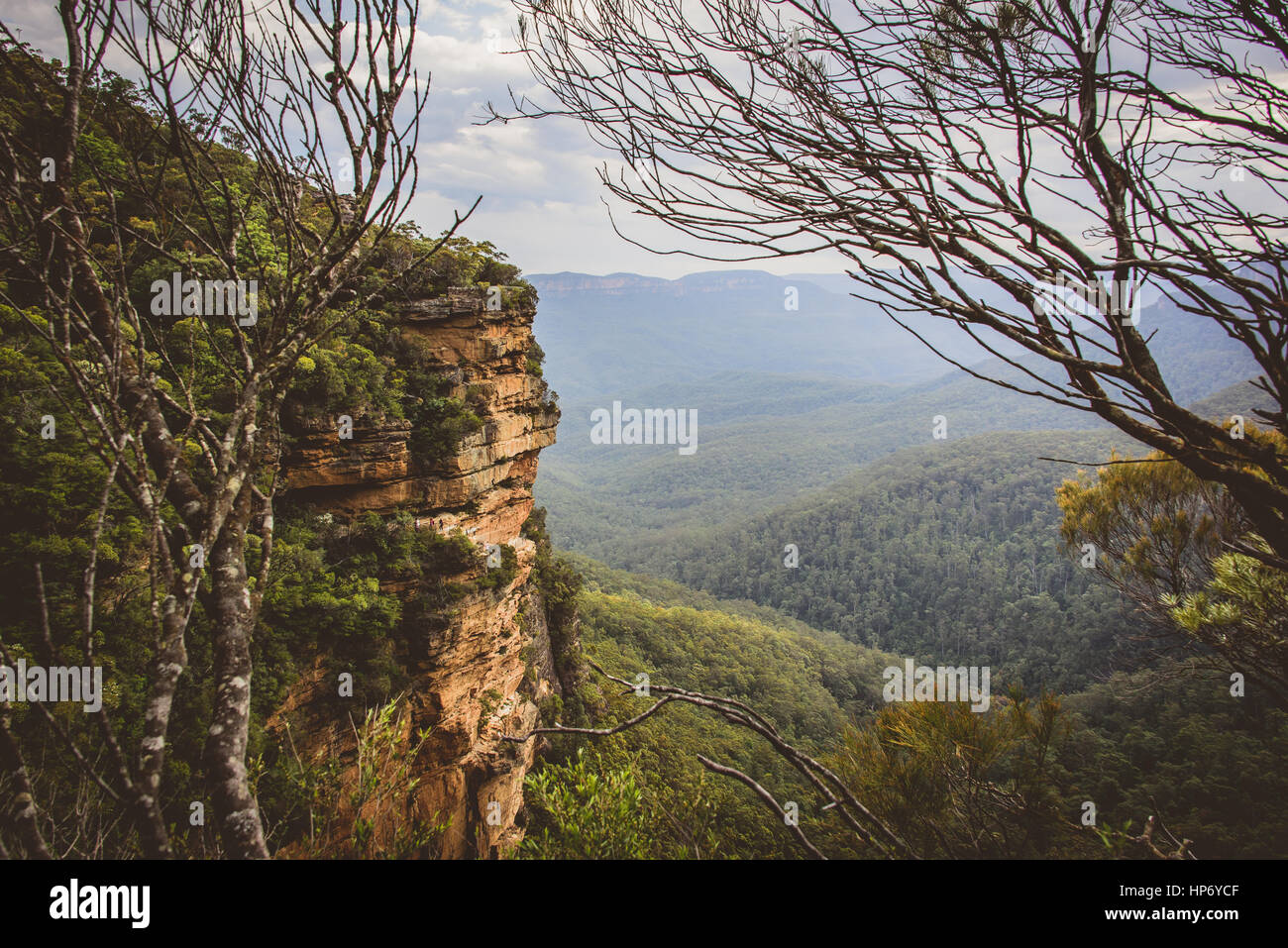 Blue Mountain Landscape Stock Photo Alamy