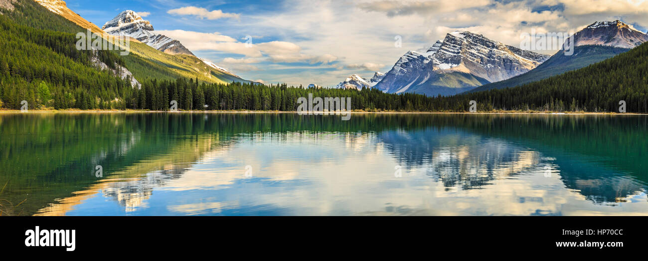 Waterfowl Lake, Alberta, Canada Stock Photo