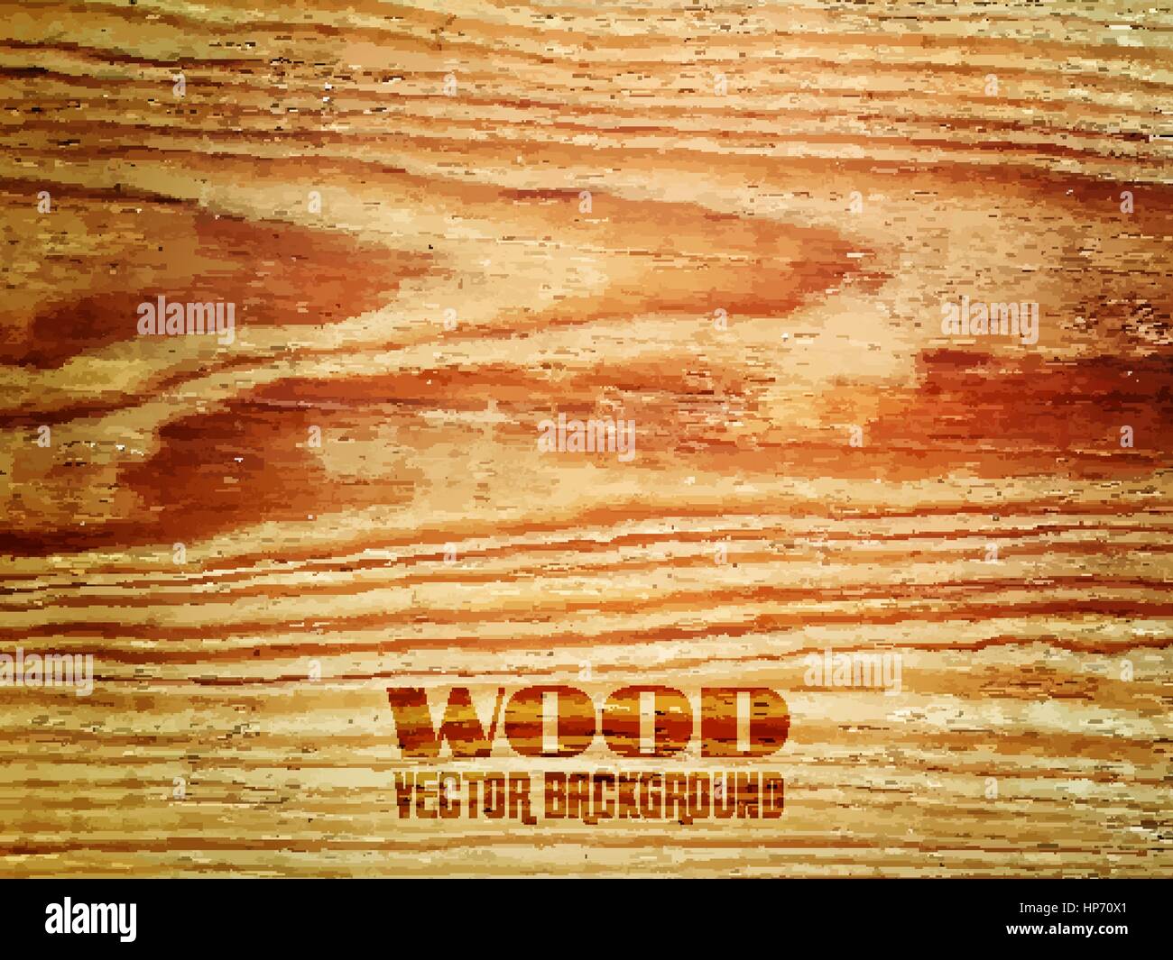 Vector Wood Realistic Texture, Dark Wooden Background for Your Design Stock Vector