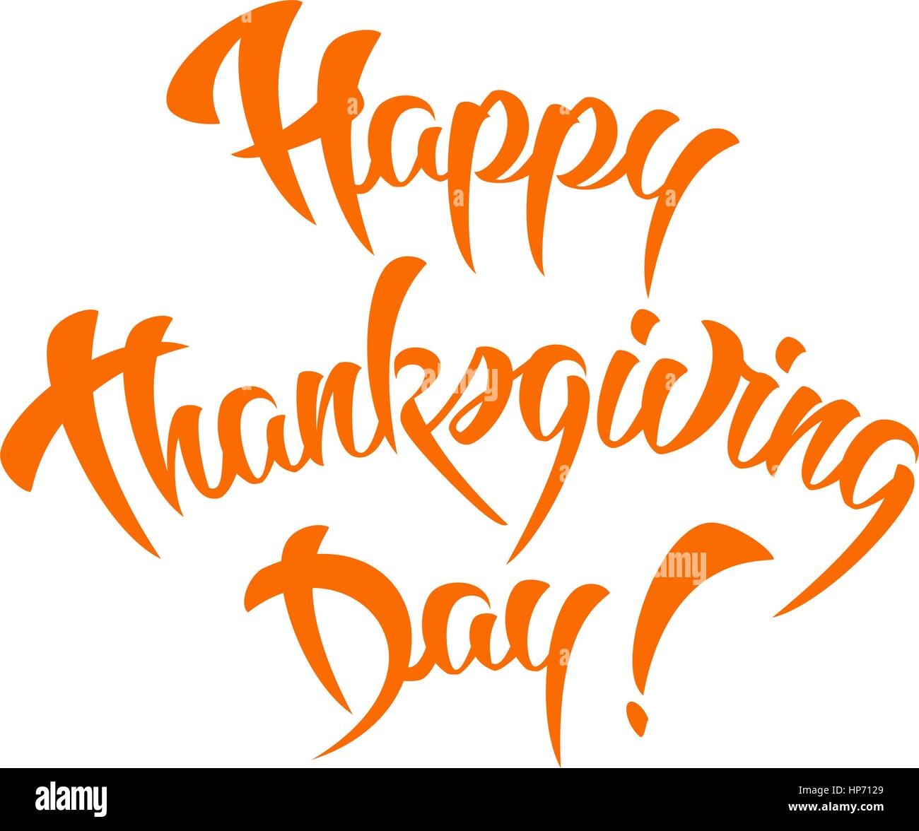 Happy Thanksgiving Day Vector Calligraphy Design template Stock Vector ...