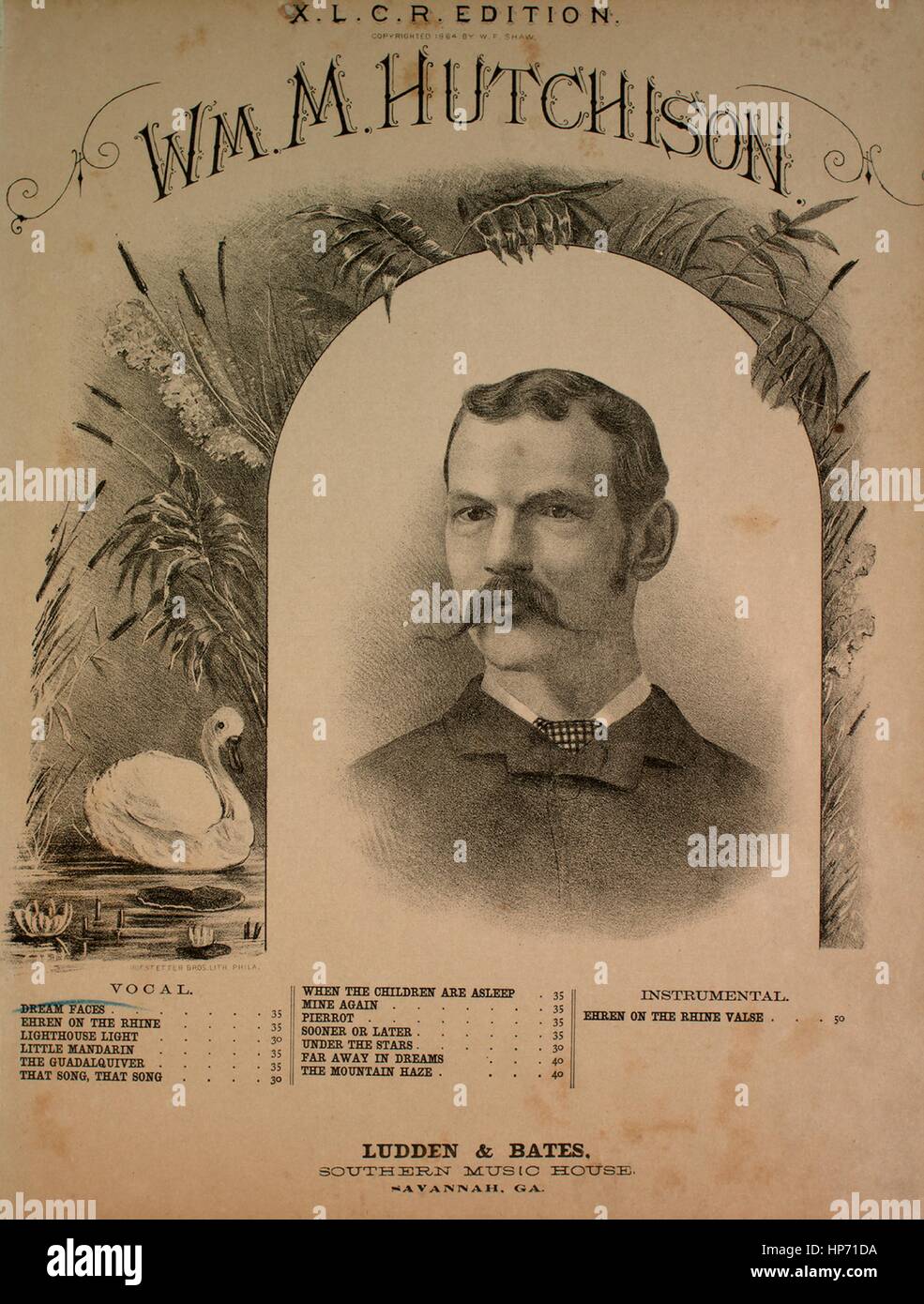 Sheet music cover image of the song 'XLCR Edition Wm M Hutchison Dream