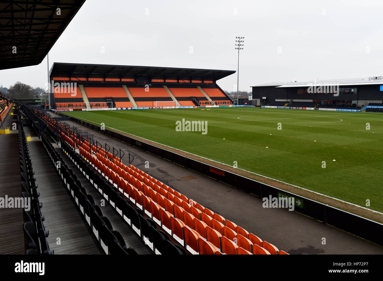 The Hive Stadium before the Sky Bet League 2 match between Barnet and Portsmouth at The Hive Stadium in London. February 18, 2017. Simon  Dack / Telephoto Images - Editorial use only. No merchandising. For Football images FA and Premier League restrictions apply inc. no internet/mobile usage without FAPL license - for details contact Football Dataco Stock Photo