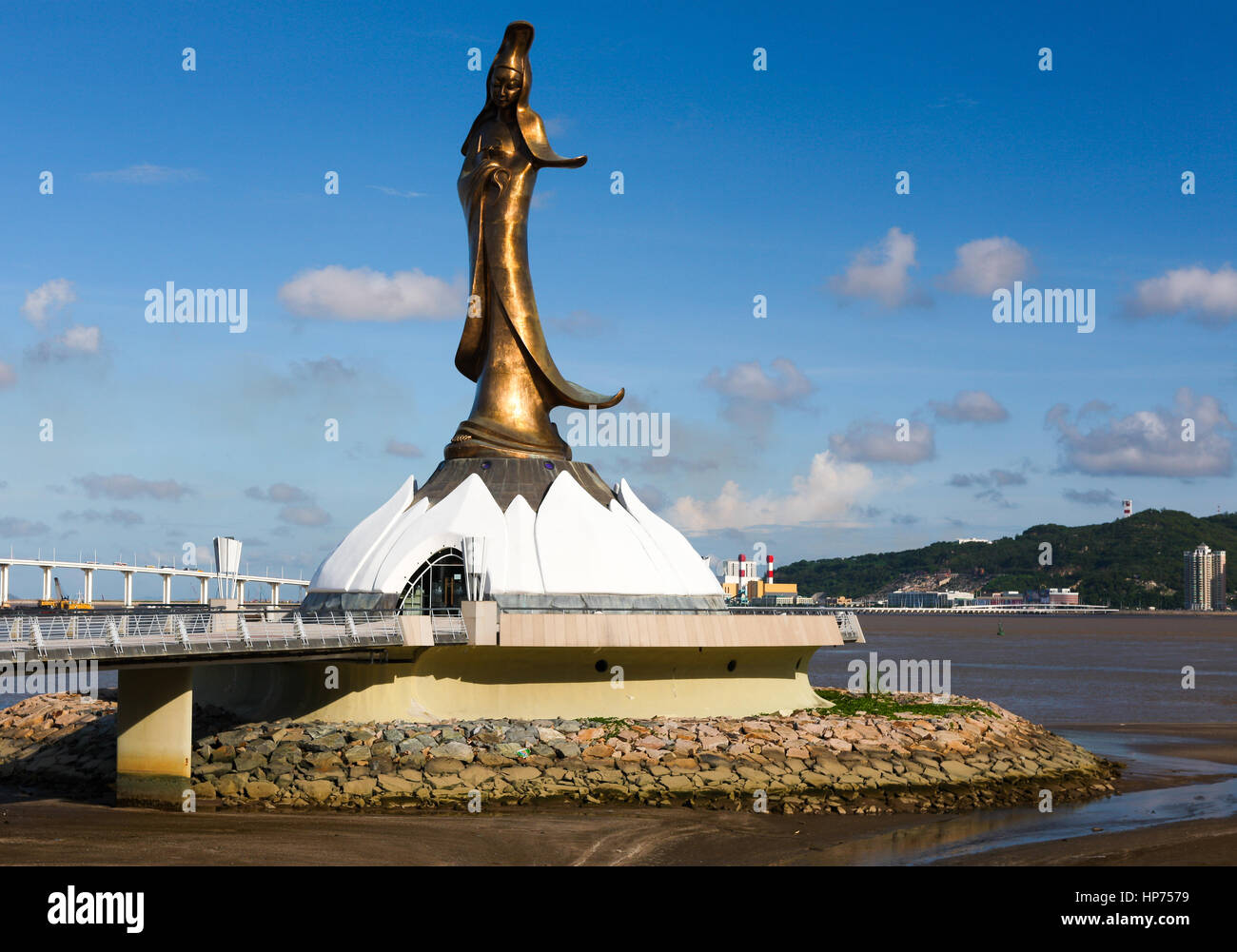 Guan Yin statue , Goddess of Mercy, on Macau Island Stock Photo Alamy