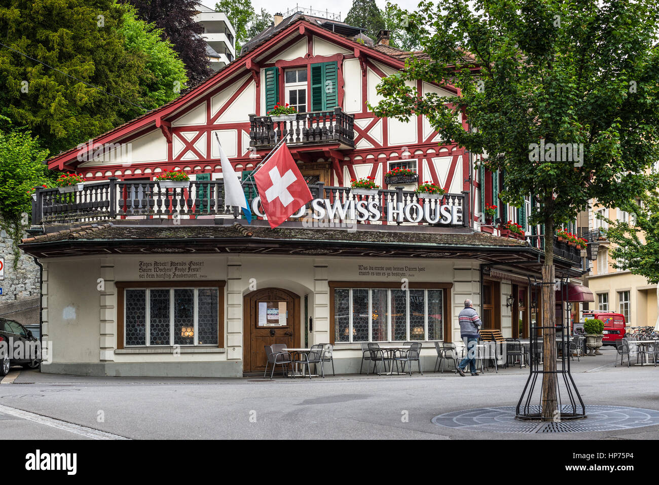 Lucerne, Switzerland May 24, 2016 The Old Swiss House restaurant a