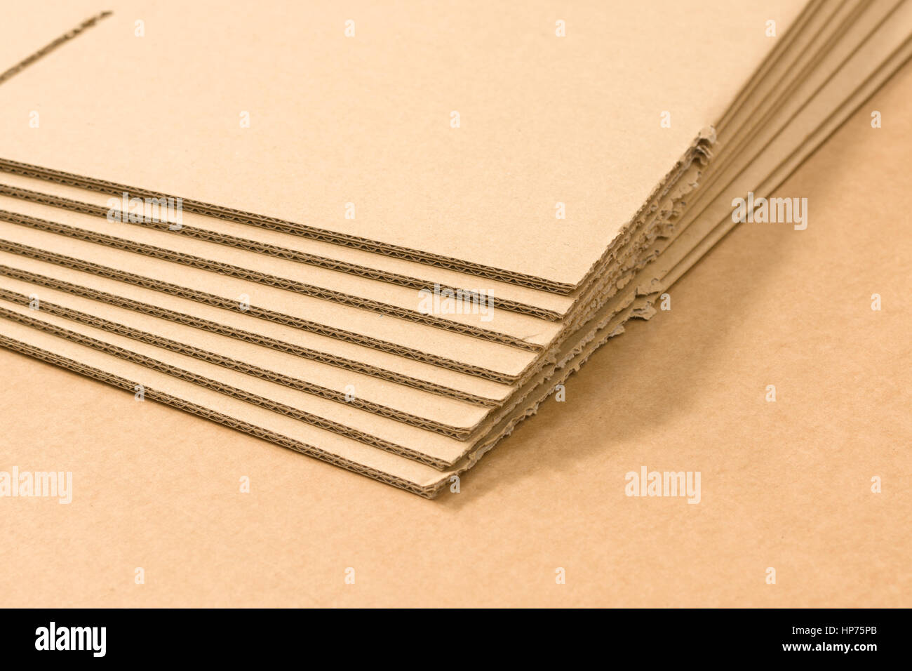 Industrial flat pack single wall cardboard boxes or cartons Stock Photo -  Alamy
