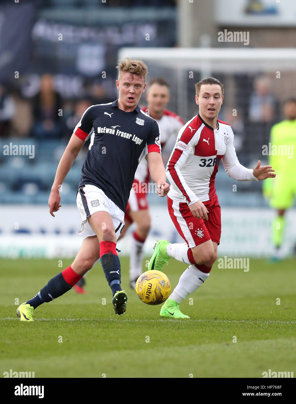 Dundee's Mark O'hara (left) And Rangers' Barrie Mckay Battle For The 