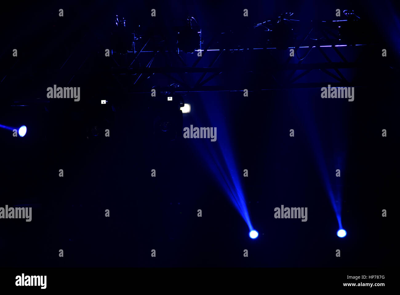 Stage lights at a live concert Stock Photo - Alamy