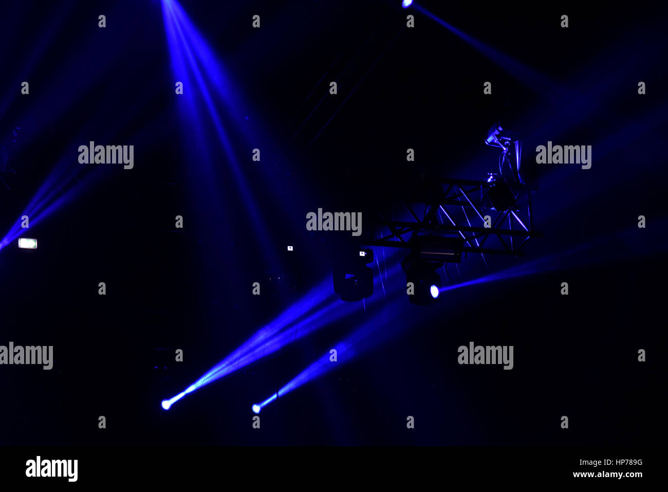 Stage lights at a live concert Stock Photo - Alamy