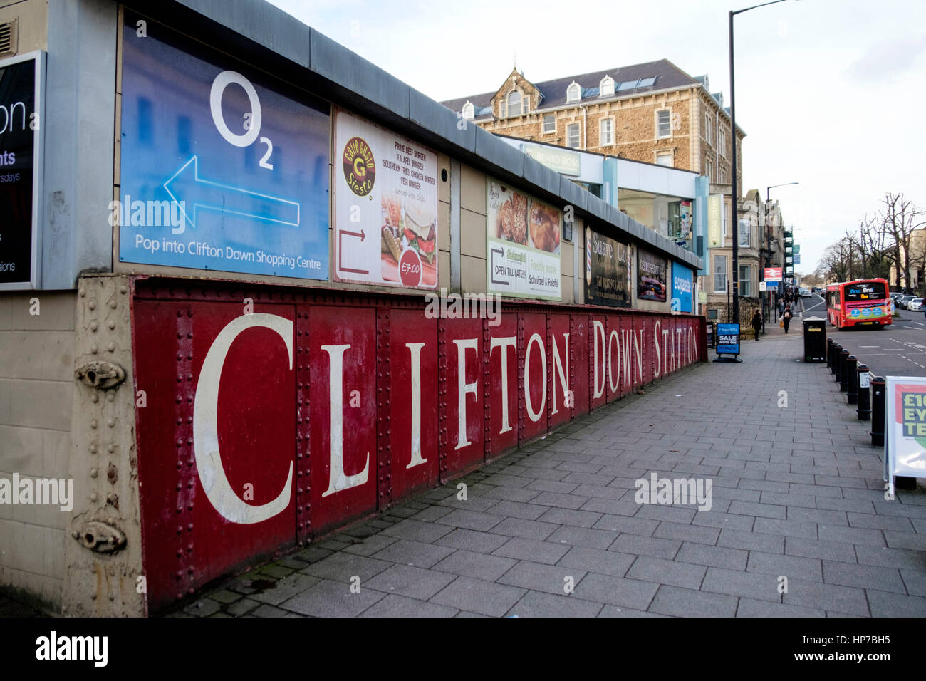 Clifton Down Station Sign Clifton Bristol Stock Photo Alamy