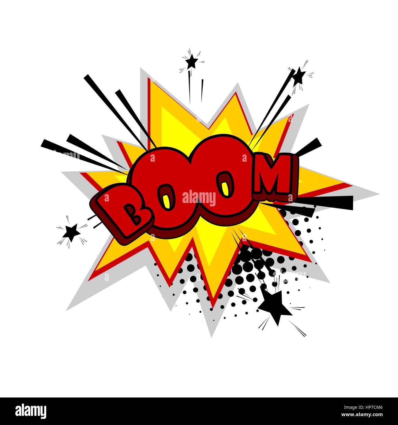 Cartoon exclusive font label tag expression. Lettering Boom, crash, bang. Bubble icon speech phrase. Comic text sound effects. Sounds vector illustrat Stock Vector