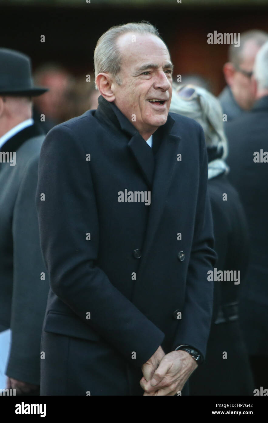 The funeral of Status Quo guitarist Rick Parfitt at Woking Crematorium