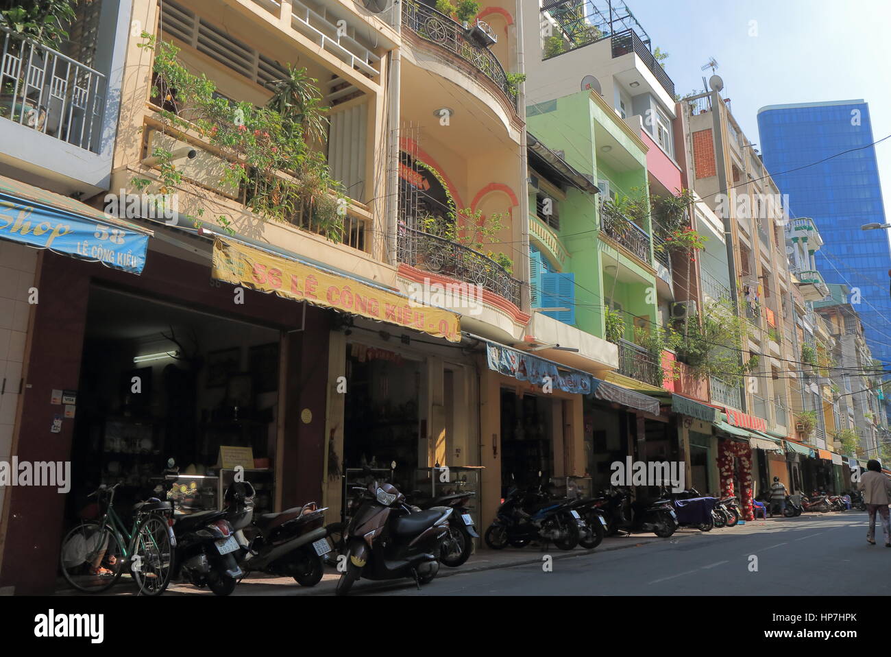 Le Cong Kieu Antique shop street in Ho Chi Minh City Vietnam Stock
