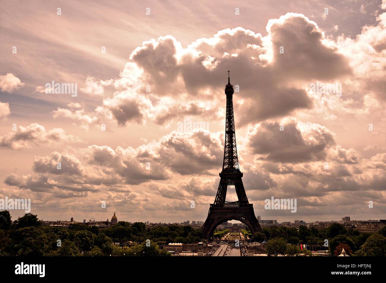 The Eiffel Tower, Paris Stock Photo