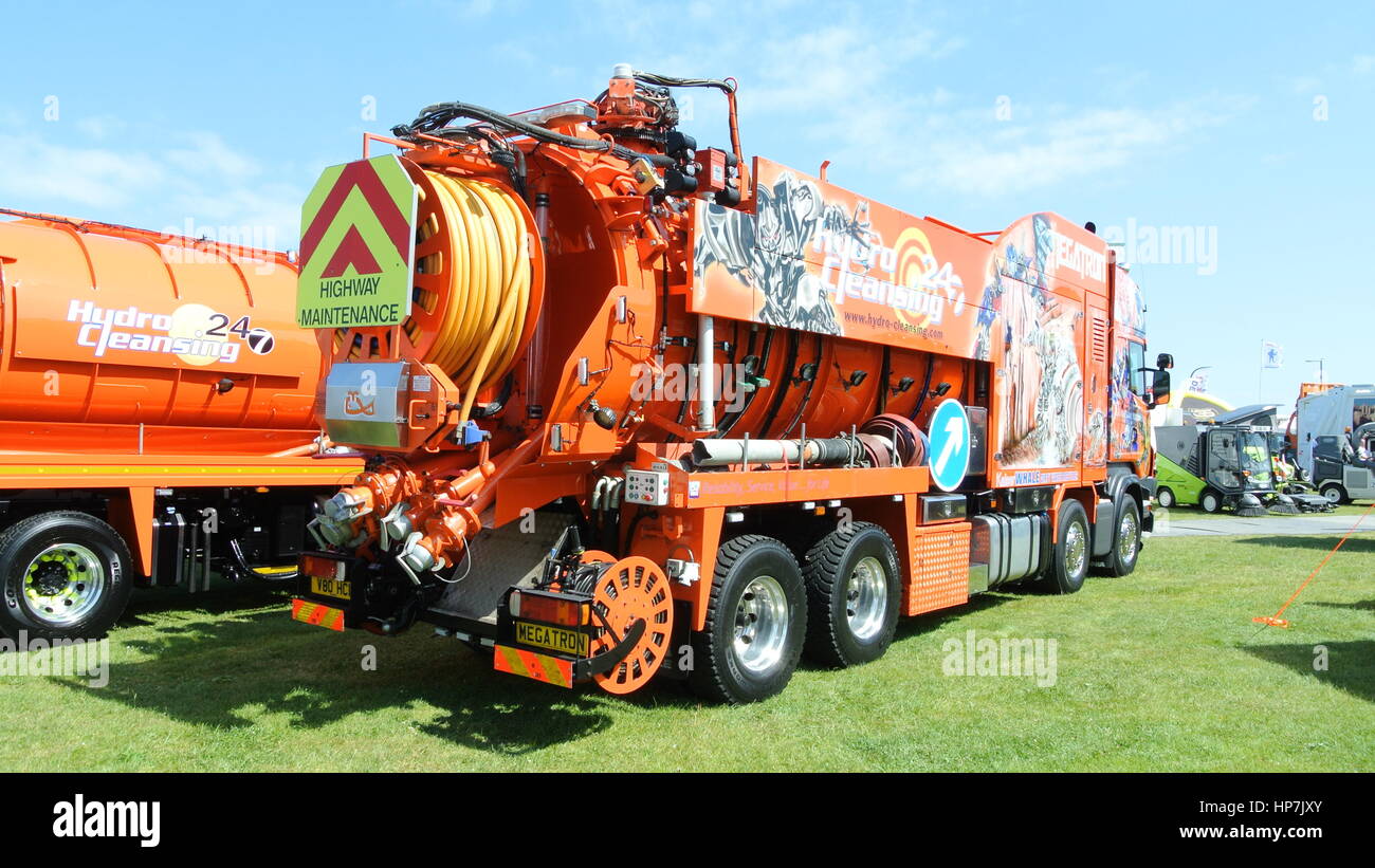 Scania Vacuum Suction Tanker ' Megatron ' Stock Photo