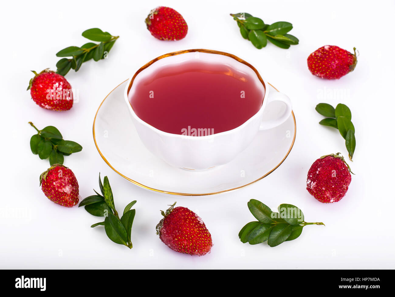 Kissel from frozen berries on white. Studio Photo Stock Photo Alamy