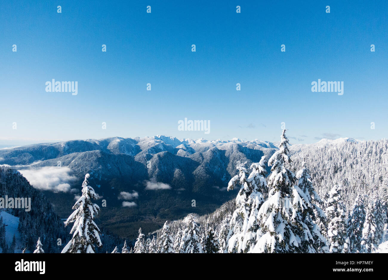 Mount Seymour Provincial Park in winter, North Vancouver, British Columbia, Canada Stock Photo
