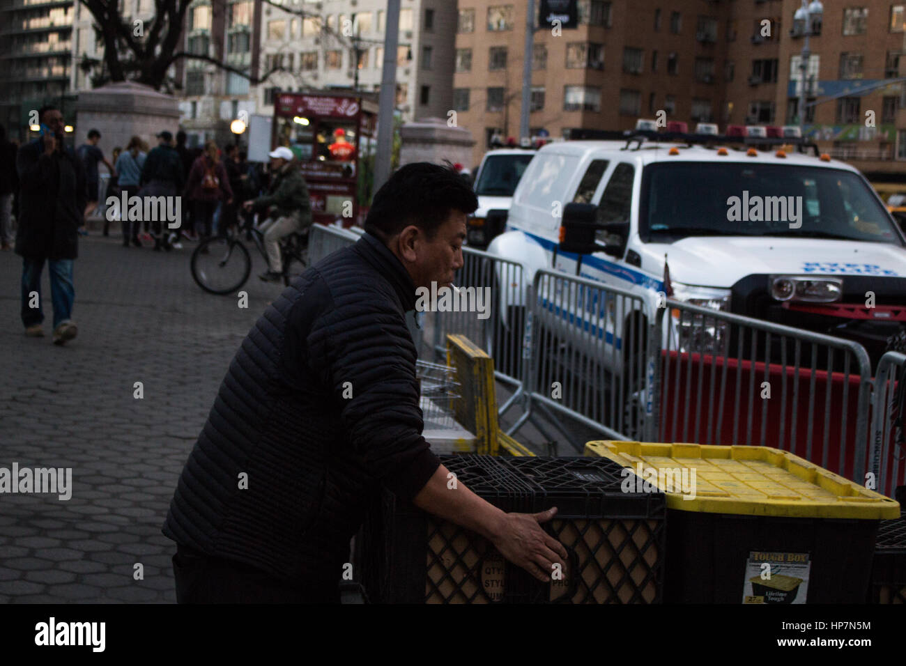 A  asian man spoking Stock Photo