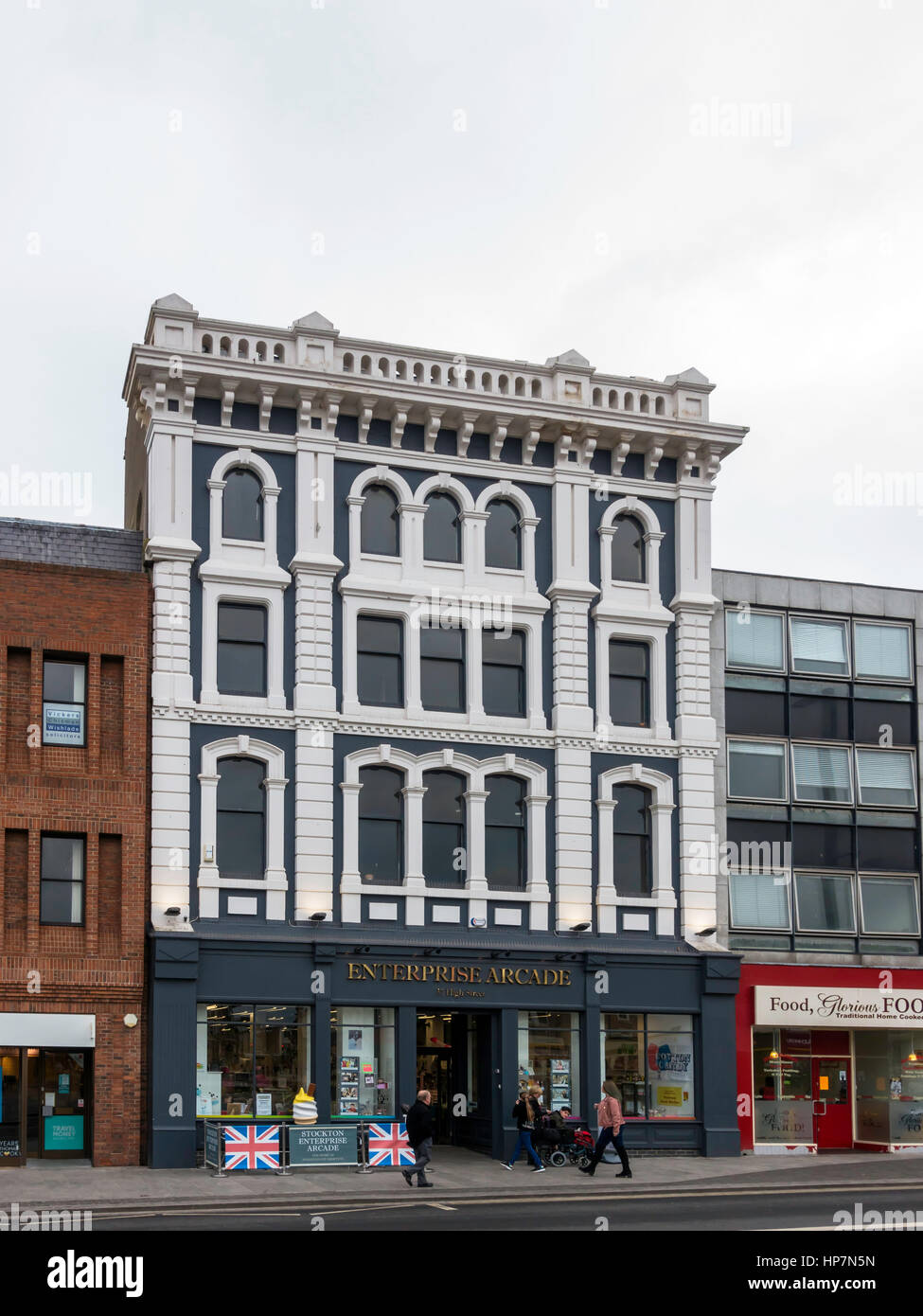 The Enterprise Arcade in High Street Stockton on Tess housing several