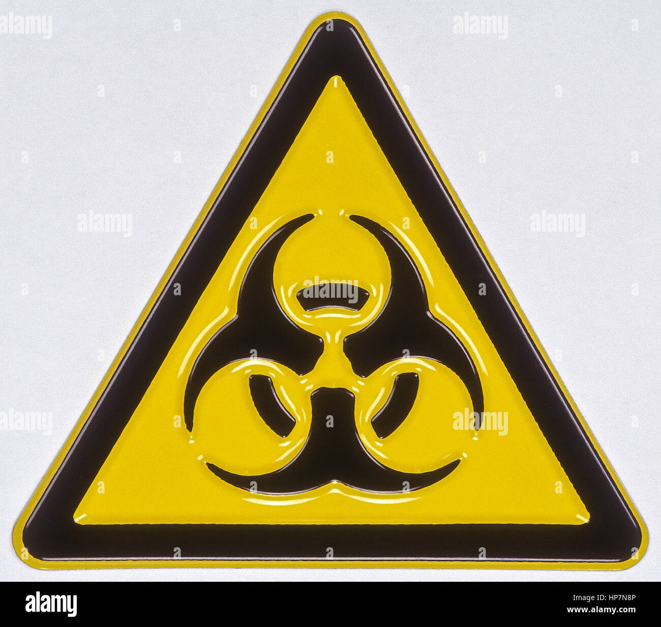 LEMAX® Warnschild 'Biogefährdung' – 200 Mm Kunststoffschild Nach ASR/ISO Für Innen & Außen
