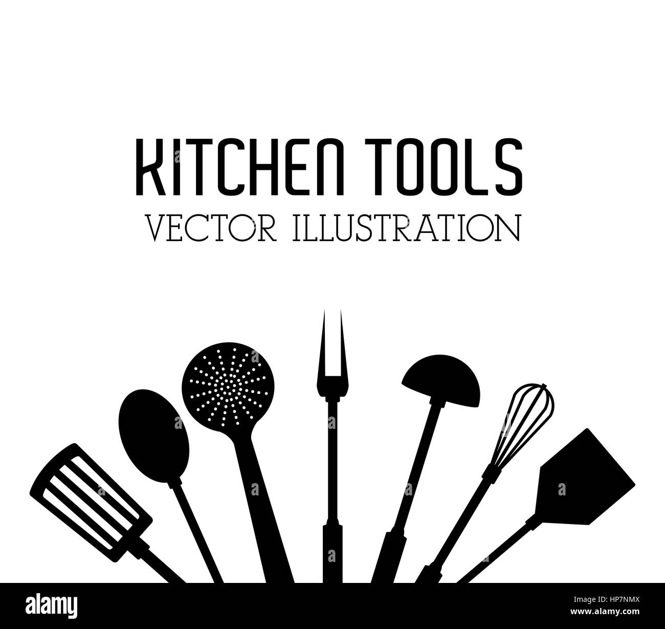 kitchen tools concept with icon design, vector illustration 10 eps