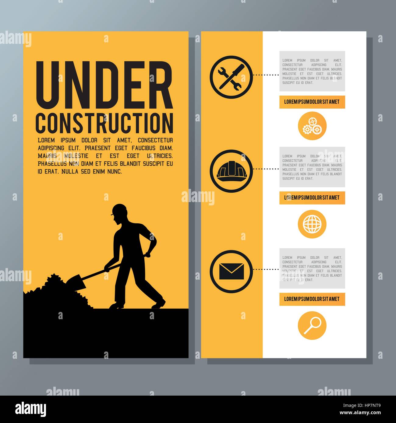 Under construction concept with icon design, vector illustration 10 eps ...