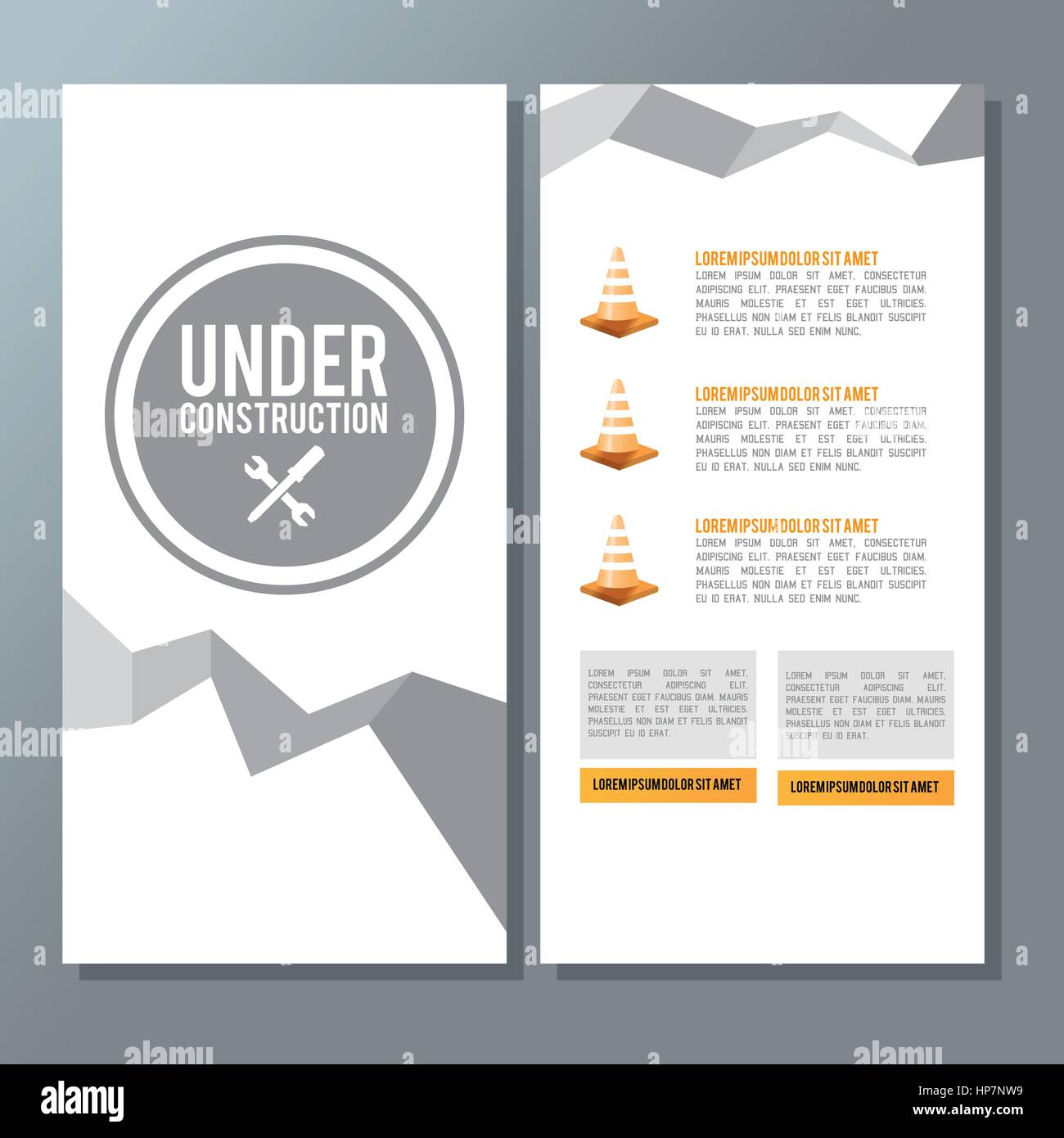 Under construction concept with icon design, vector illustration 10 eps ...