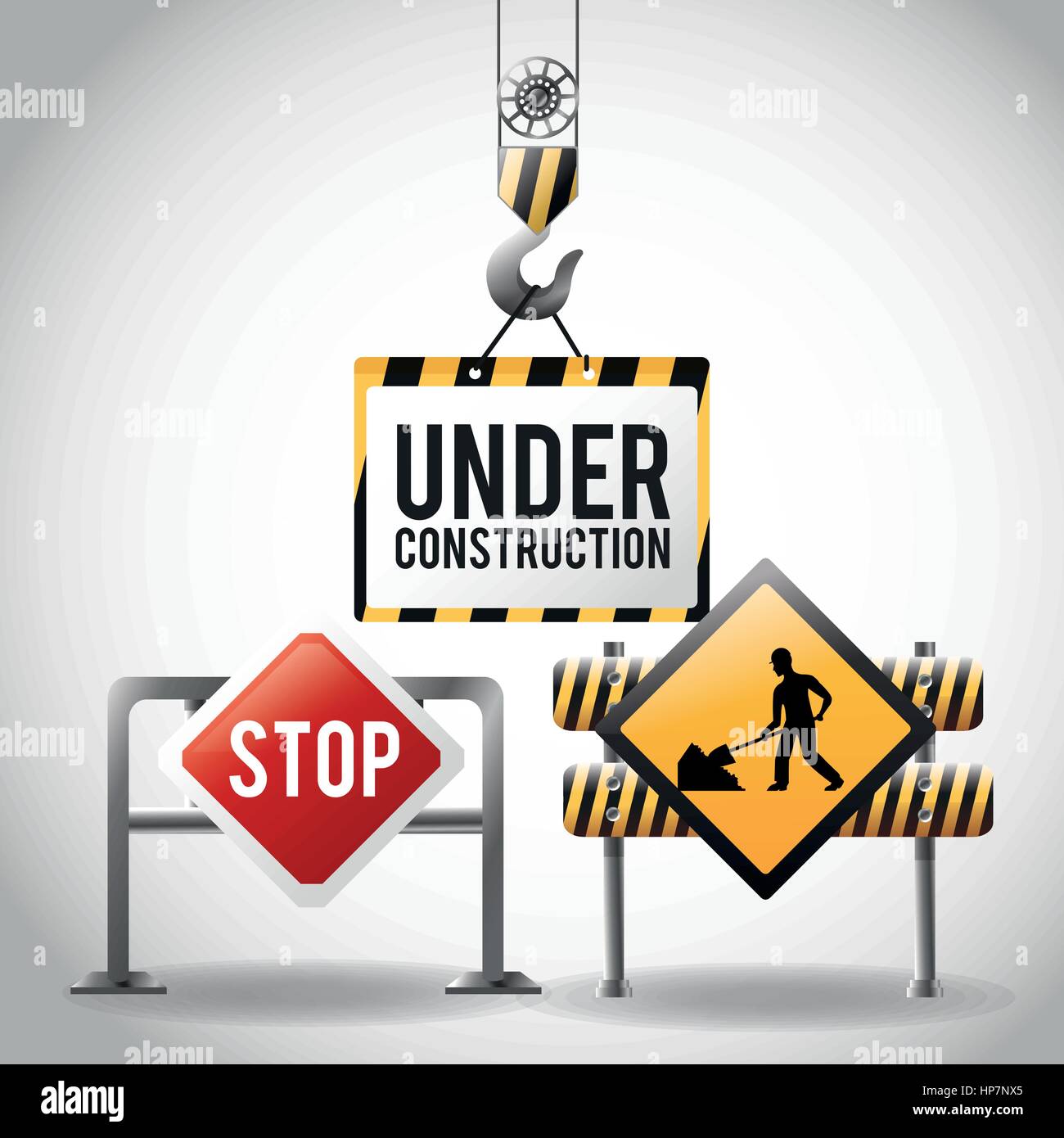 Under construction concept with icon design, vector illustration 10 eps ...