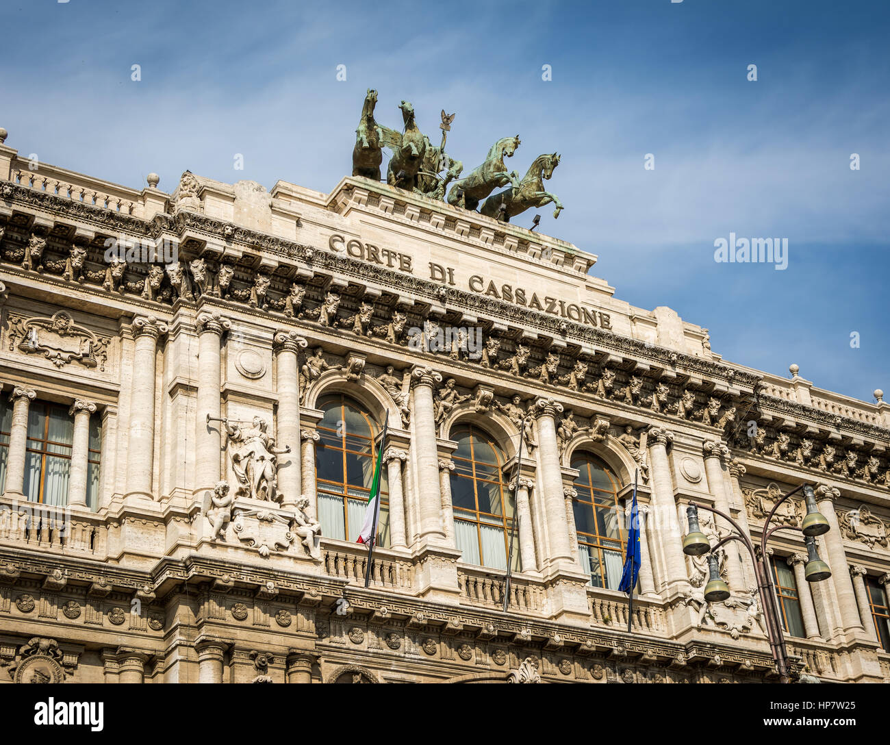 The stunning Corte Di Cassazione building in Rome, Italy Stock Photo