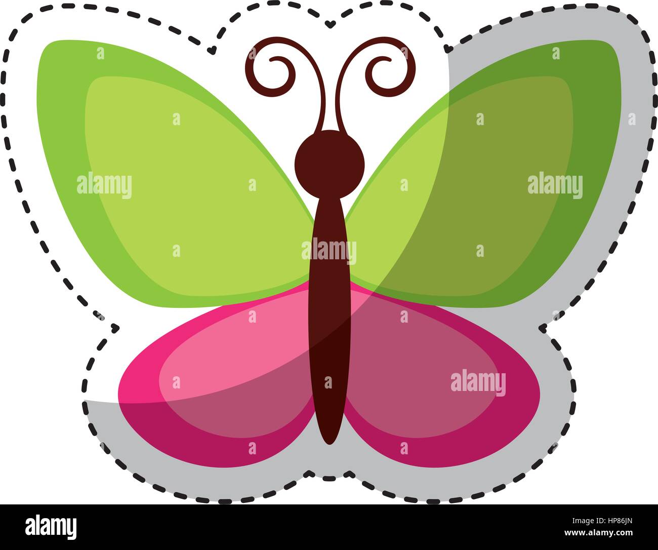 cute butterfly flying icon vector illustration design Stock Vector ...