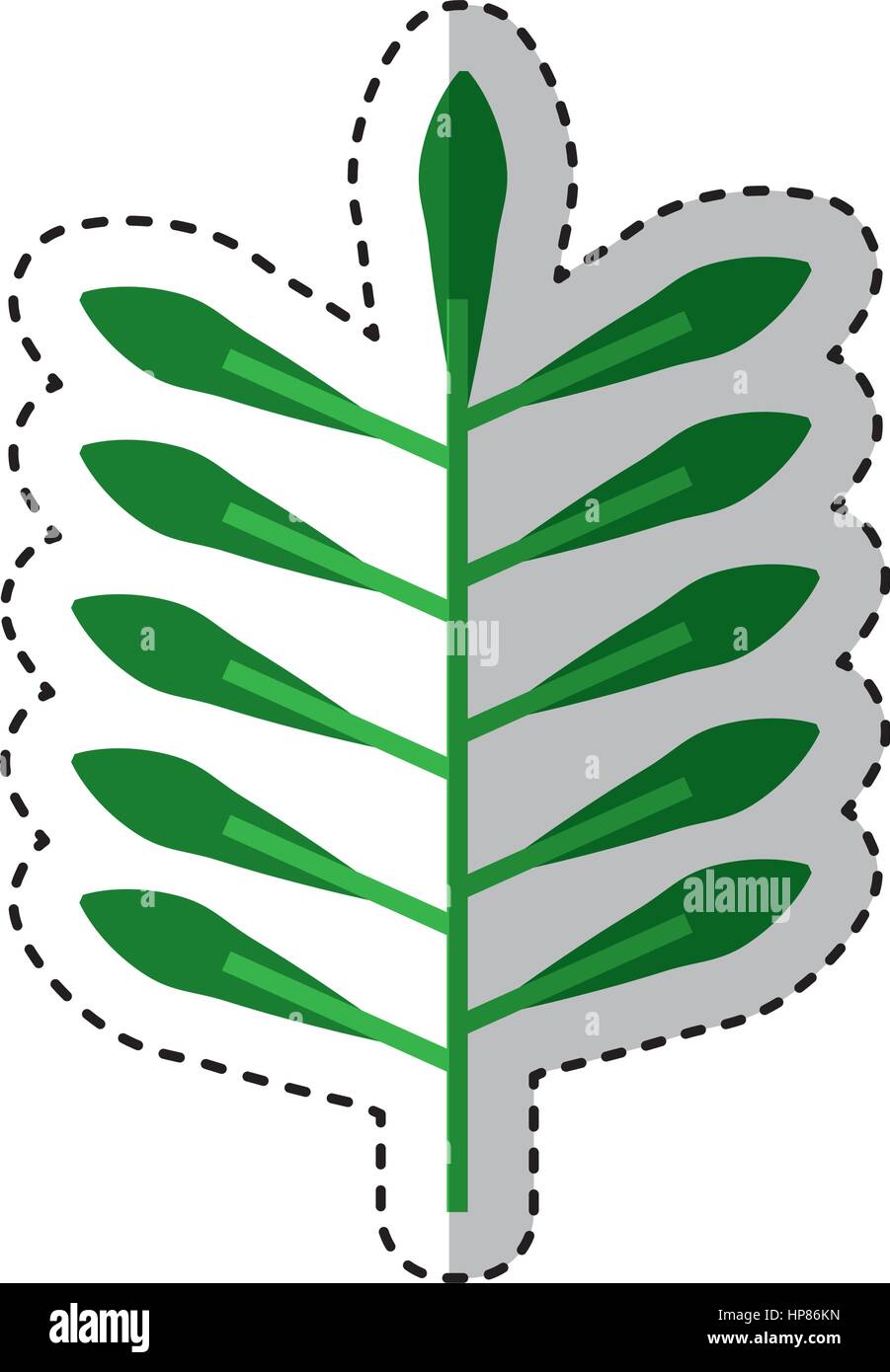 leafs plant isolated icon vector illustration design Stock Vector Image ...