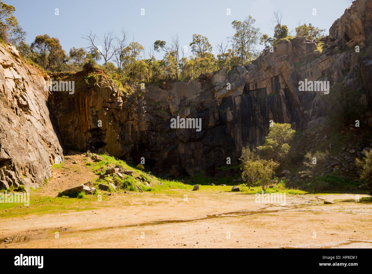 Mountain quarry rocks in Greenmount National park, Western Australia Stock Photo