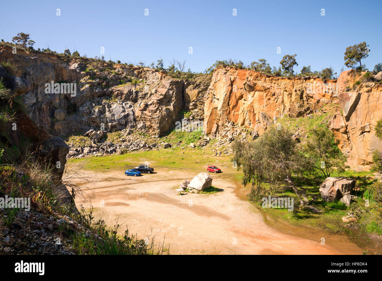 Top View On A Mountain Quarry Site In Greenmount National Park Stock Photo Alamy