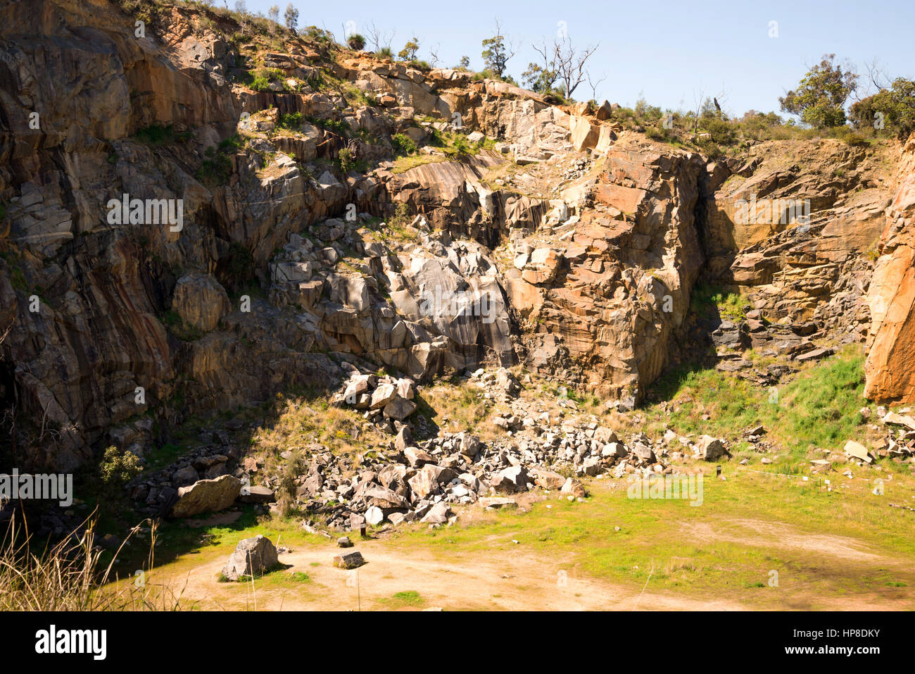Mountain quarry rocks in Greenmount National park, Western Australia Stock Photo