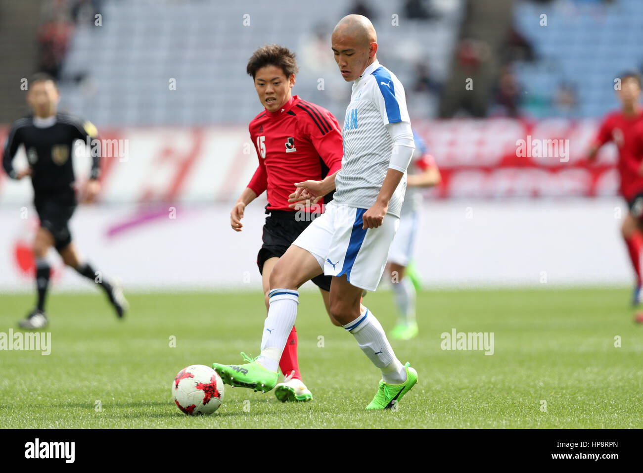 Kanagawa Japan 18th Feb 17 Kaito Abe Japan High School Selection Football Soccer Next Generation Match Between U 18 J League Selection0 4 Japan High School Selection At Nissan Stadium In Kanagawa Japan Credit Jun