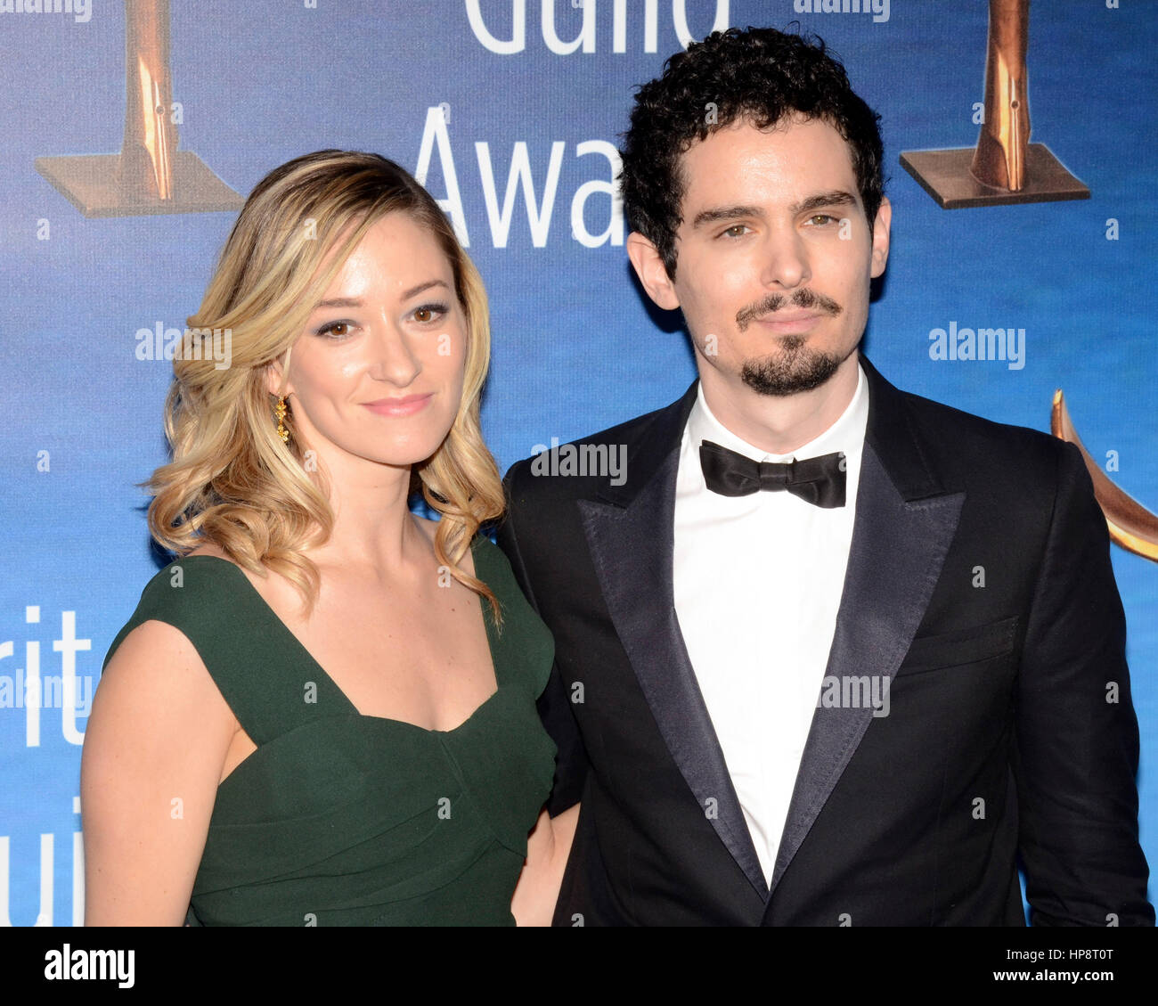 Beverly Hills, USA. 19th Feb, 2017. Damien Chazzell and Olivia Hamilton attend the 2017 Writers Guild Awards L.A. Ceremony at The Beverly Hilton Hotel in Beverly Hills, California on February 19, 2017. Credit: The Photo Access/Alamy Live News Stock Photo