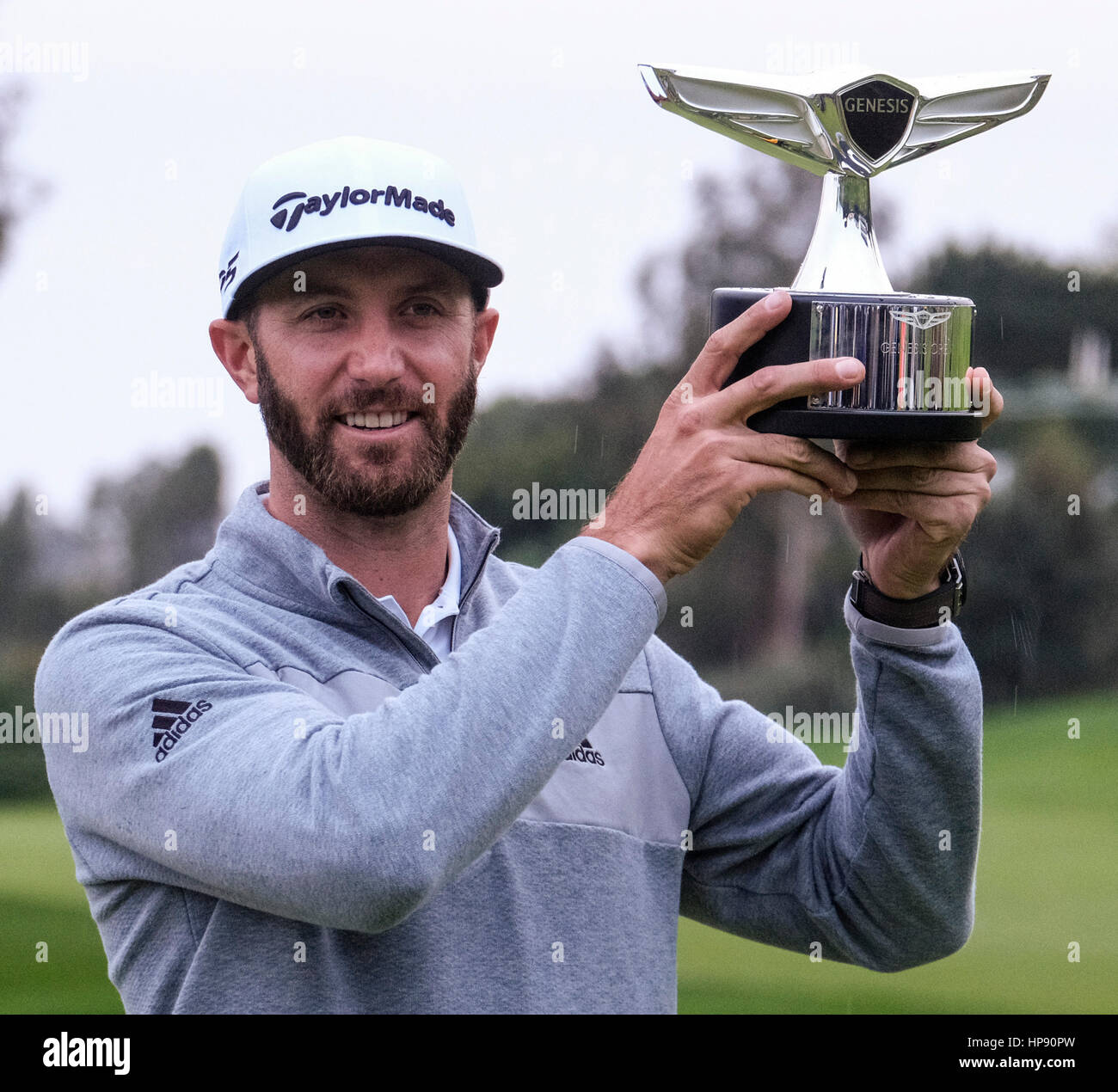 Los Angeles, USA. 19th Feb, 2017. Dustin Johnson of the United States