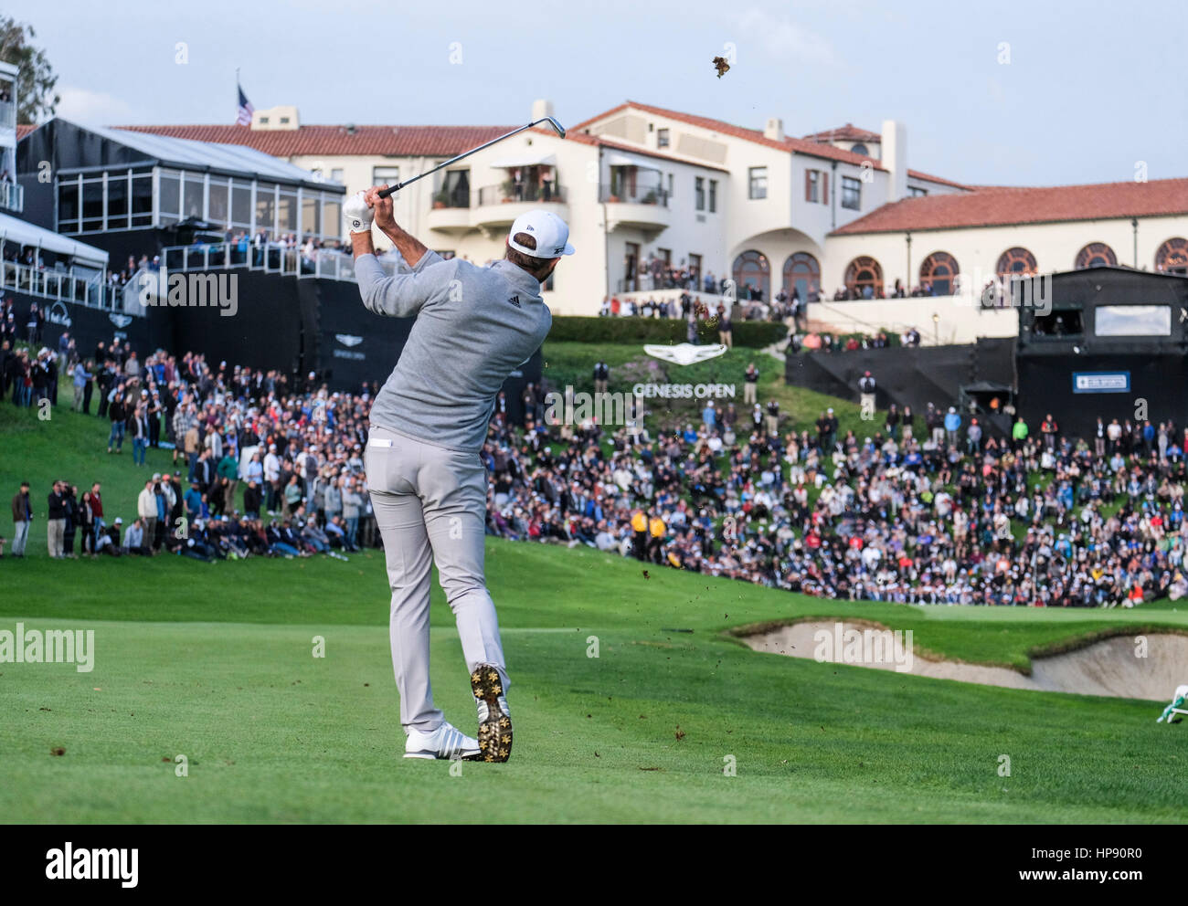 Los Angeles, USA. 19th Feb, 2017. Dustin Johnson of the United States