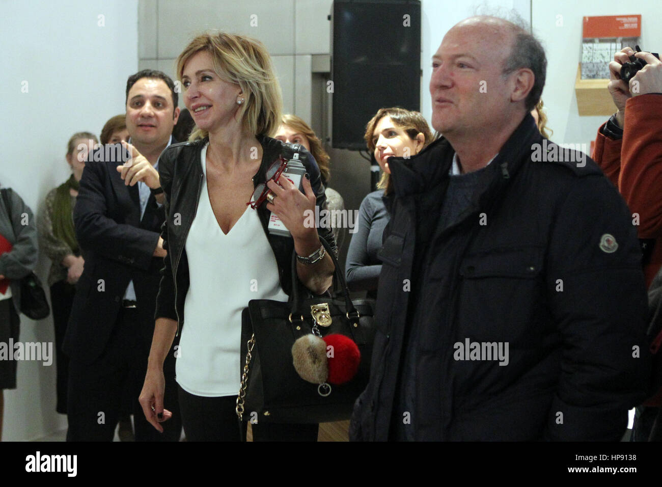 Eduardo Hochschild during the exhibition ’’ Next stop Peruvian artists