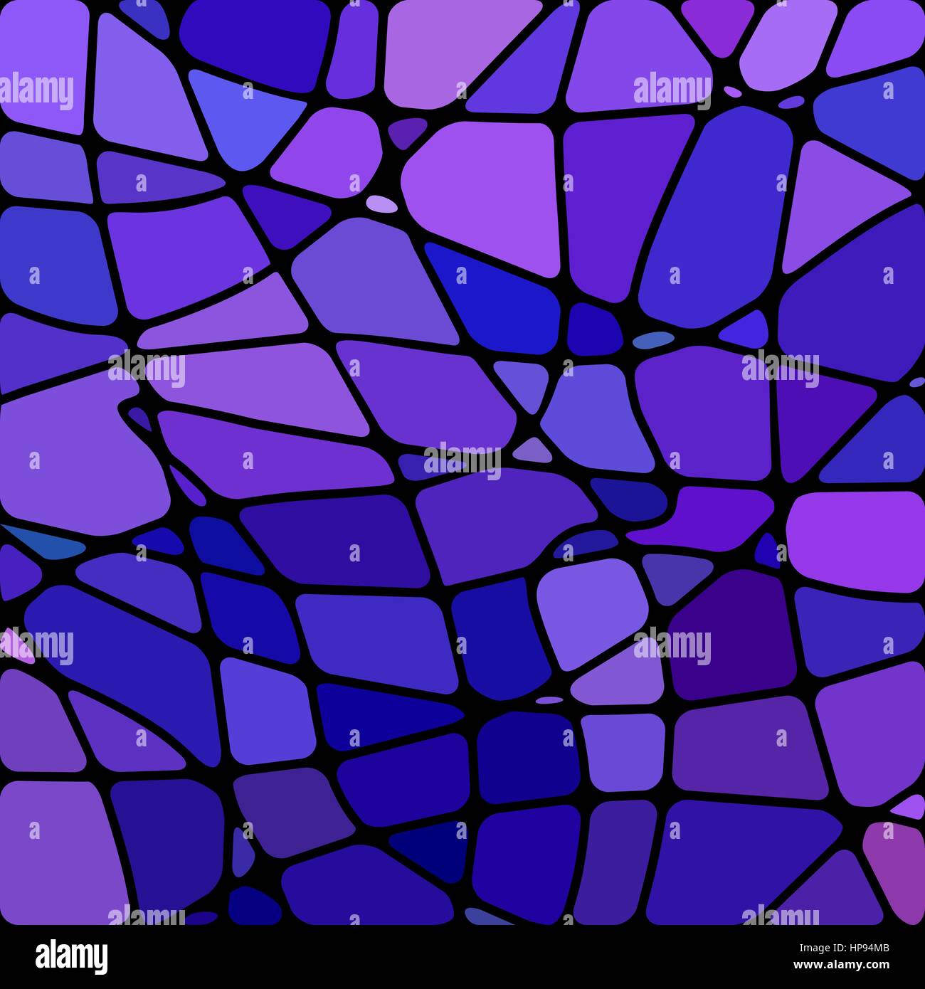 abstract vector stained-glass mosaic background - blue and violet Stock ...