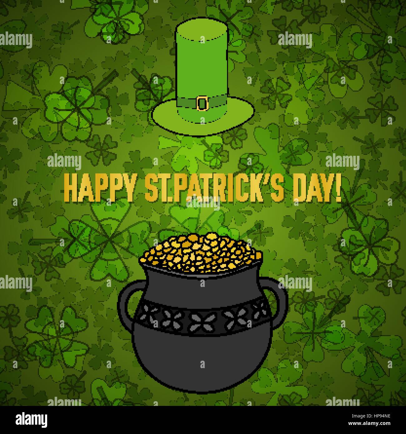 Saint patrick painting Stock Vector Images Alamy